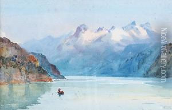 Lake Lucerne Oil Painting - William Alister Macdonald