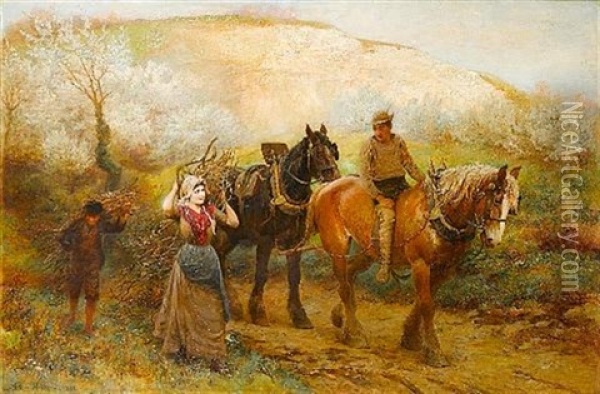 Spring Time, The Only Pretty Ring Time Oil Painting - Arthur Hopkins