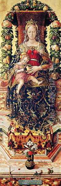 The Madonna of the Little Candle Oil Painting - Carlo Crivelli