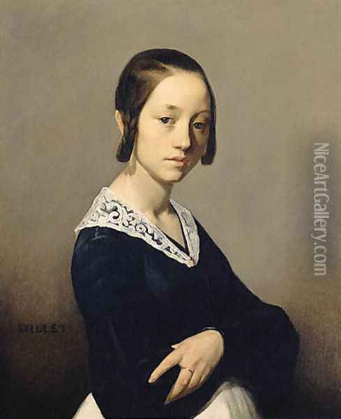 Louise Antoinette Feuardent Oil Painting - Jean-Francois Millet
