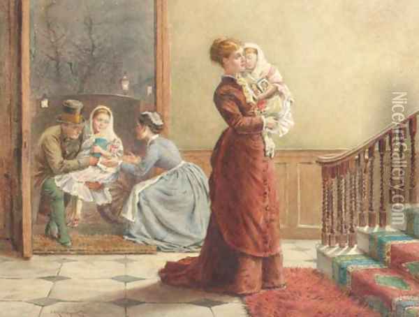 Home from the party Oil Painting - George Goodwin Kilburne