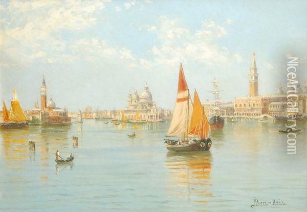 Panorama Of Venice Oil Painting - Antonietta Brandeis
