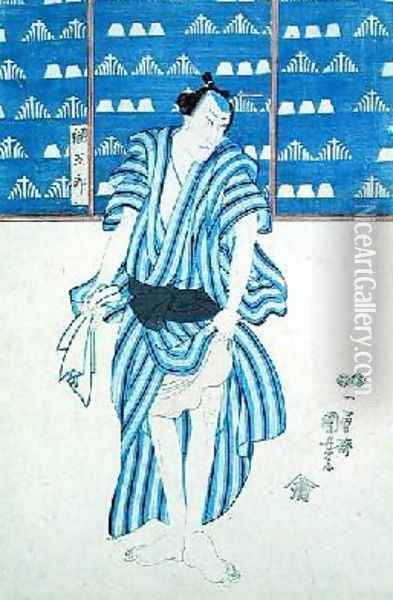 Portrait of Tunagore Oil Painting - Utagawa Kuniyoshi