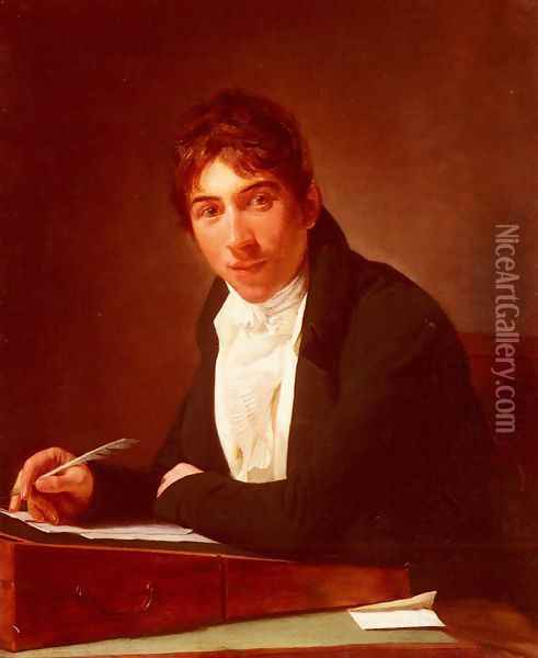 A Portrait Of Master Gardiner Oil Painting - Henri Pierre Danloux