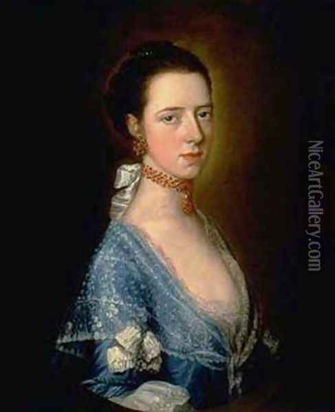 Portrait of Mrs. Casberd Oil Painting - Thomas Gainsborough