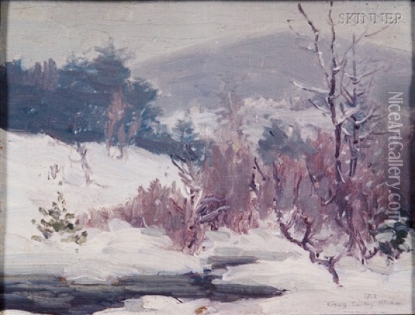 Winter On Mt. Monadnock Oil Painting - Charles Curtis Allen
