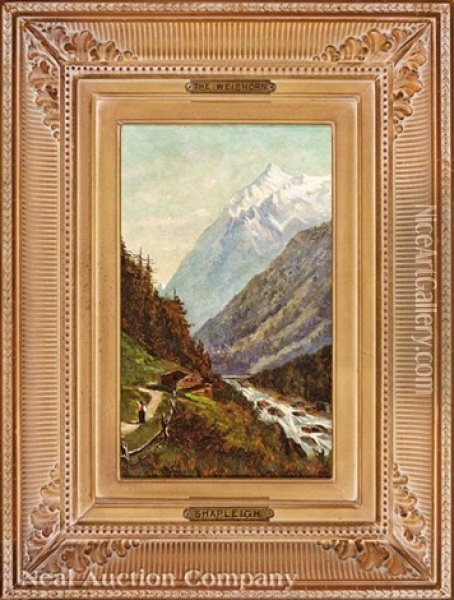 The Weisshorn (white Peak), Switzerland Oil Painting - Frank Henry Shapleigh