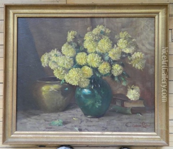 Still-life- Yellow Flowers Oil Painting - Adam Lehr