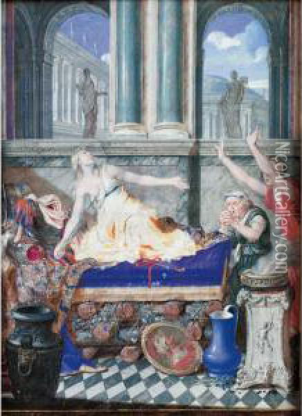 La Mort De Didon Oil Painting - Joseph Werner