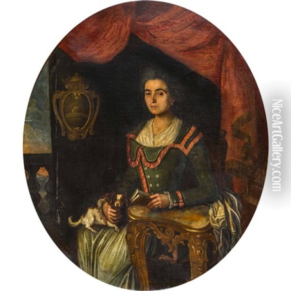 Ritratto Di Nobildonna Oil Painting - Vittore Giuseppe Ghislandi (Fra' Galgario)