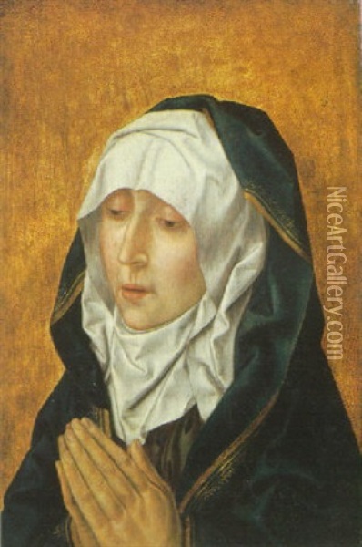 The Virgin At Prayer Oil Painting - Aelbrecht Bouts
