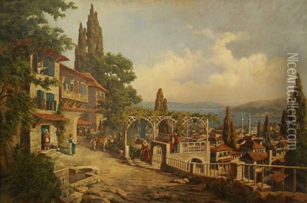 Constantinopel Oil Painting - Edmund Beringer
