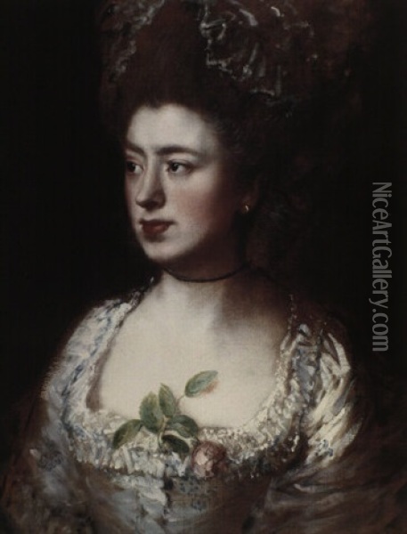Portrait Of Mrs. Mary Gainsborough, The Artist's Daughter... Oil Painting - Thomas Gainsborough