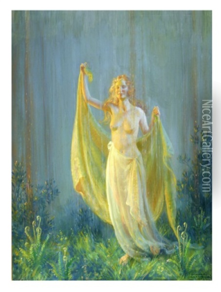 Sunshine And Rain Oil Painting - Charles Courtney Curran