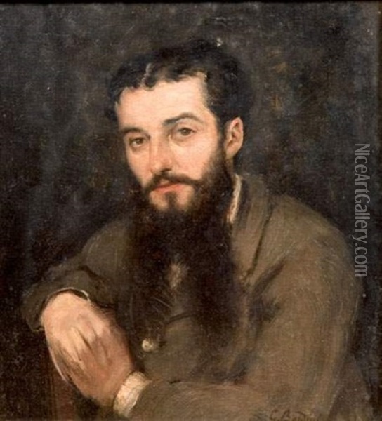 Portrait Du Peintre Alessandro Lanfredini Oil Painting - Giovanni Boldini