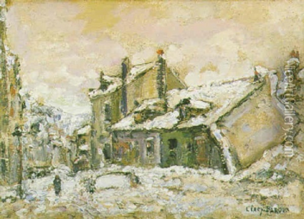 La Maison De Mimi Pinson Oil Painting - Adolphe Clary-Baroux