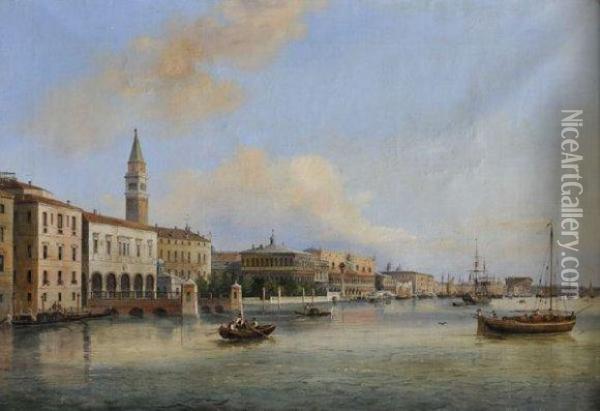 Venise, Le Palais Desdoges Oil Painting - Carlo Grubacs