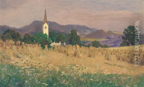 Freudenberg In Karnten Oil Painting - Hugo Charlemont