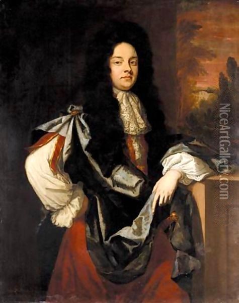 Portrait Of Sir John Wedderburn (1657-1688) Of Gosford   Oil Painting - Sir Godfrey Kneller