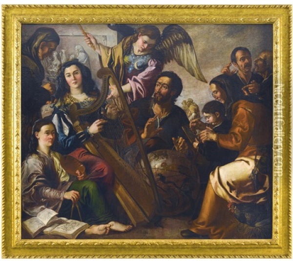 Allegory Of The Liberal Arts Oil Painting - Miguel March