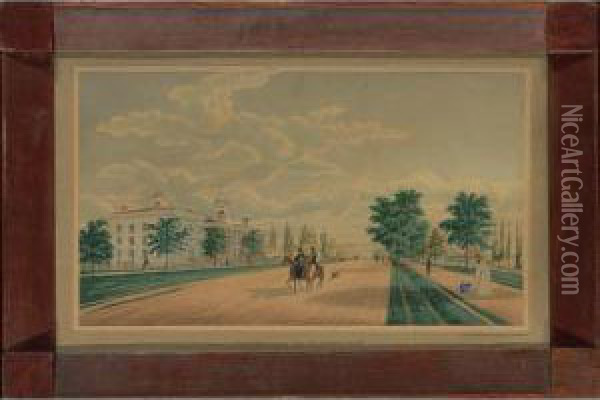 View Of Geneva College, Taken From South Road Oil Painting - Henry Walton