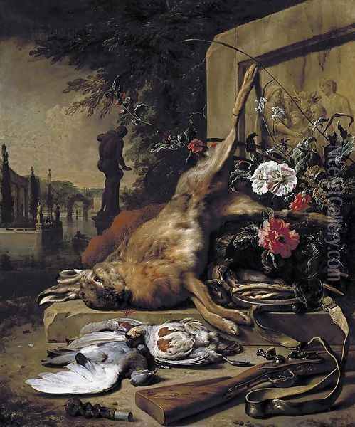 Still-Life of Game 1703 Oil Painting - Jan Weenix