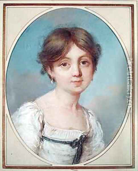 Amandine Aurore Lucile Dupin 1804-76 as a Child Oil Painting - Aurore (nee Saxe) Dupin de Francueil
