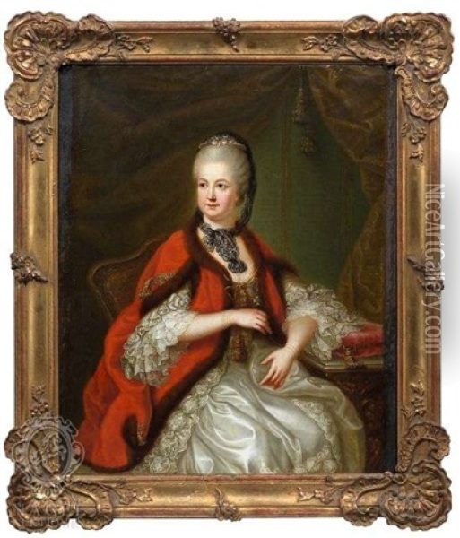 Elisabeth Auguste Von Pfalz-sulzbach, Kurfurstin Von Der Pfalz Und Bayern Oil Painting - Heinrich Carl Brandt