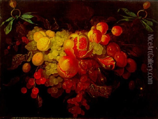 Guirlande De Fruits Oil Painting - Harmen Loeding