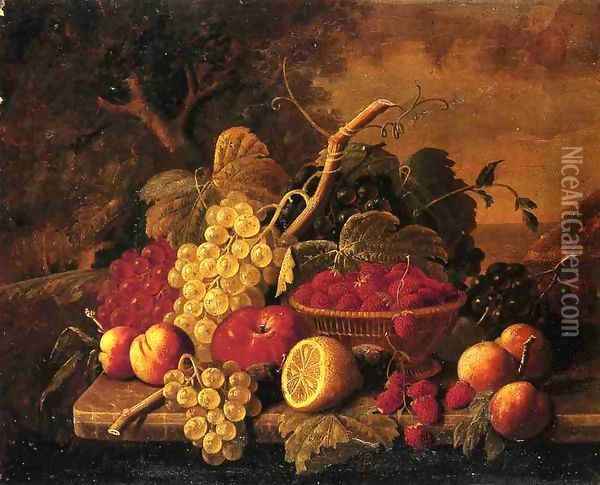 Still Life with Fruit Date unknown 5 Oil Painting - Severin Roesen