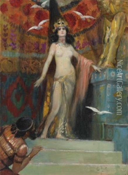 Semiramis, The Queen Of Assyria Oil Painting - Georges Antoine Rochegrosse