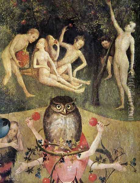 Triptych of Garden of Earthly Delights (detail 4) c. 1500 Oil Painting - Hieronymous Bosch