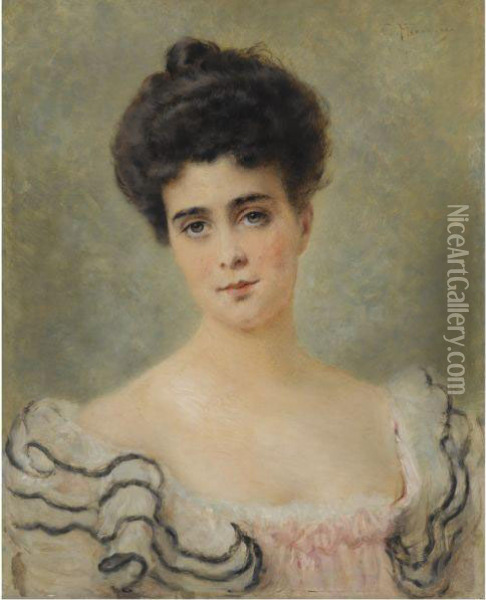 Portrait Of Grand Duchess Elena Vladimirovna Oil Painting - Konstantin Egorovich Makovsky