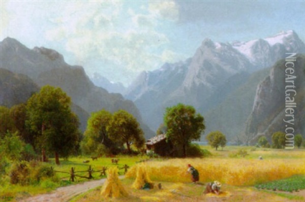 Heuernte Oil Painting - Robert Schultze