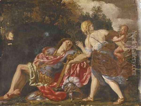 Rinaldo and Armida Oil Painting - Pietro Da Cortona (Barrettini)