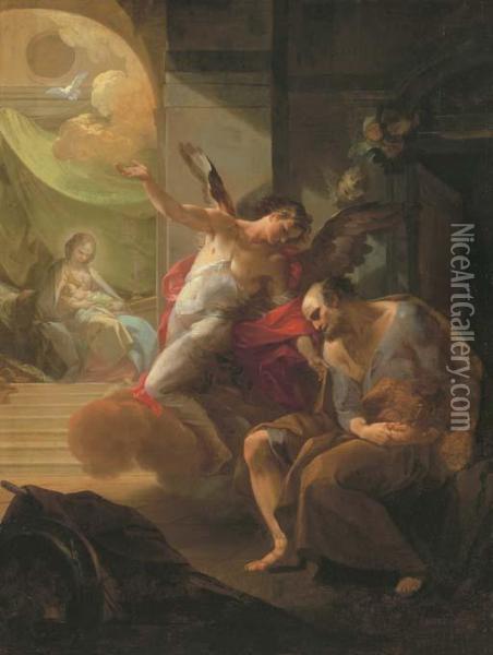 Le Songe De Saint Joseph Oil Painting - Corrado Giaquinto