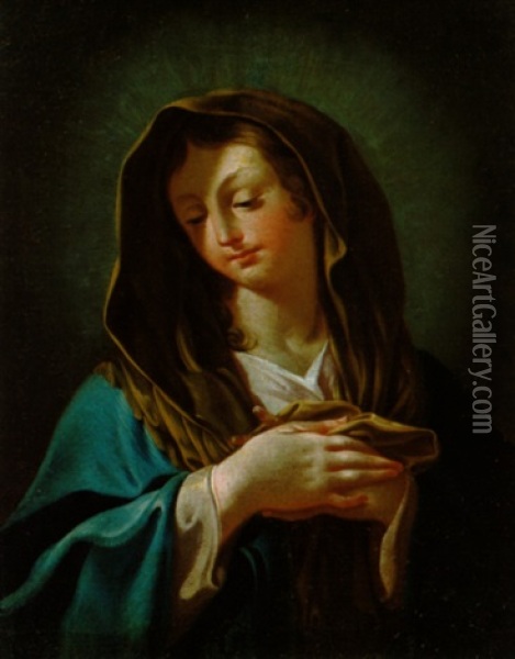 Madonna Oil Painting - Francesco Capella
