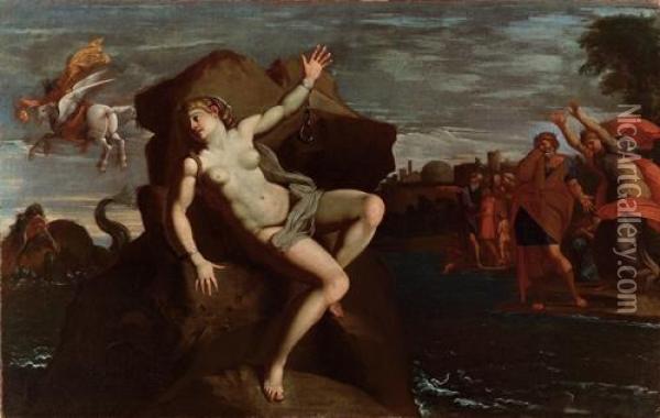 Perseo E Andromeda Oil Painting - Ludovico Geminiani