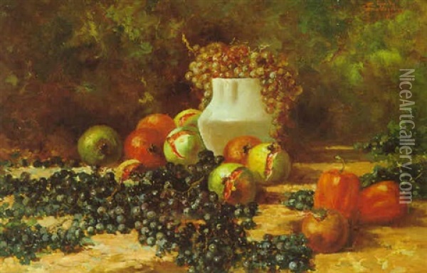 Fruchtstilleben Oil Painting - Riccardo Pellegrini