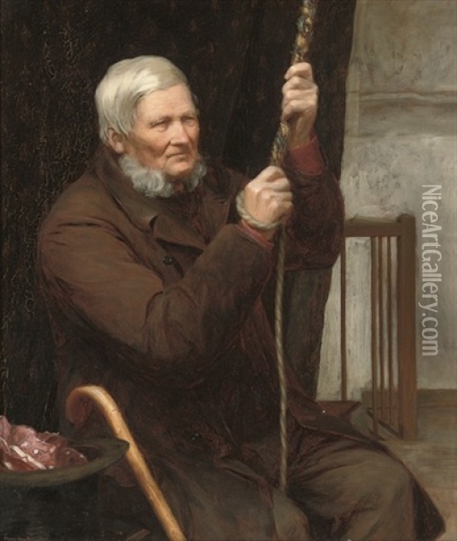 The Sexton Tolled The Bell Oil Painting - Mary Hayllar
