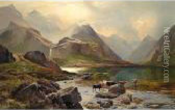 Loch Coruisk, Isle Of Skye Oil Painting - Sidney Richard Percy