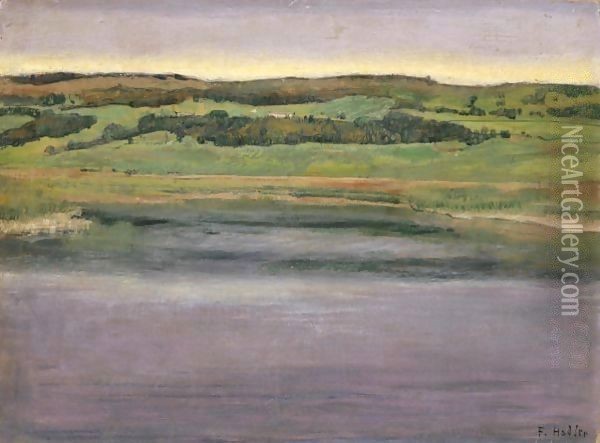 Lake Joux Oil Painting - Ferdinand Hodler