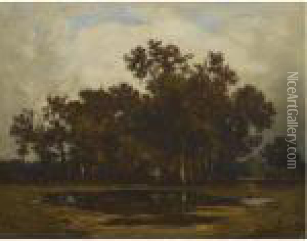 La Foret De Fontainebleau Oil Painting - Leon Richet