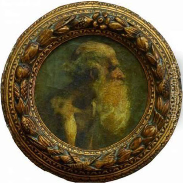 Portrait D'homme Barbu Oil Painting - Leonce Pelletier