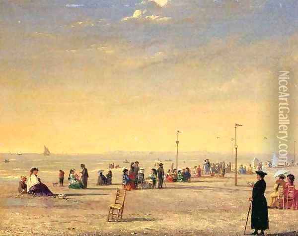 Trouville 1869 Oil Painting - Conrad Wise Chapman