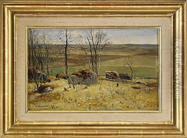 Varlandskap Oil Painting - Olof Hermelin