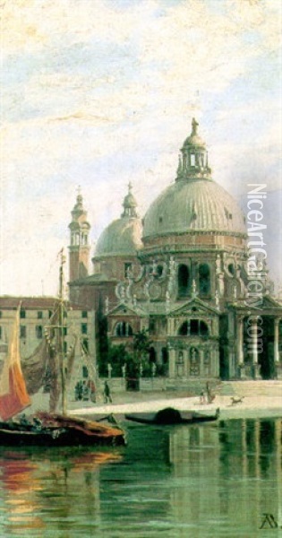 The Santa Maria Della Salute, Venice Oil Painting - Antonietta Brandeis