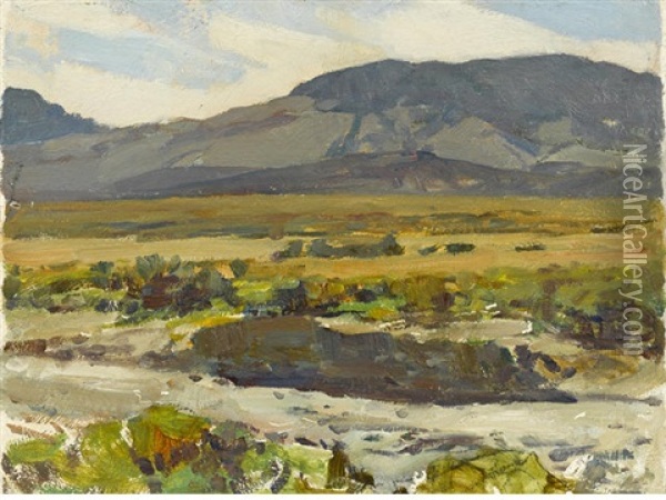 Desert Study Oil Painting - Frank Tenney Johnson