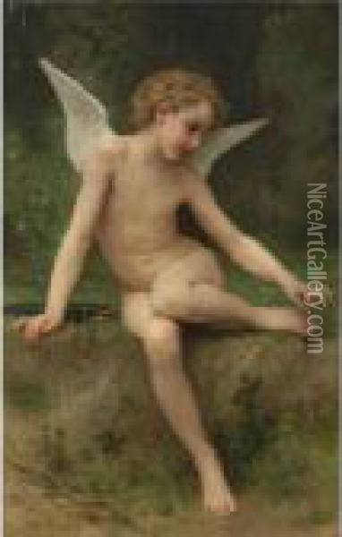 L'amour A L'epine Oil Painting - William-Adolphe Bouguereau