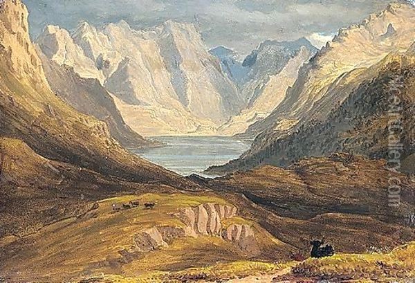 View Of Loch Coruisk, Isle Of Skye Oil Painting - William Turner